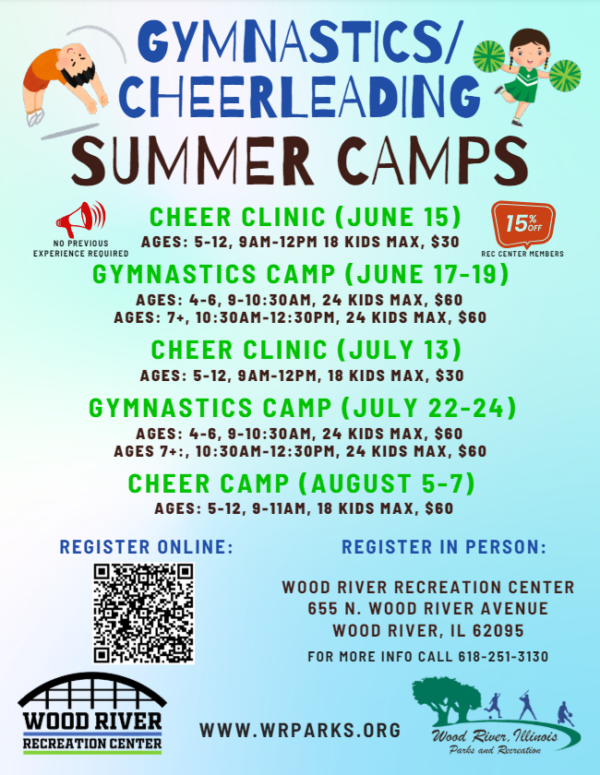 Gymnastics/Cheerleading Camps – Wood River Parks and Recreation