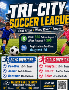 Tri-City Soccer Youth flyer 2026